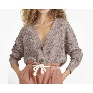 VERONICA BEARD Cardigan Sweater Button Front Knit V-Neck XS quiet luxury Office